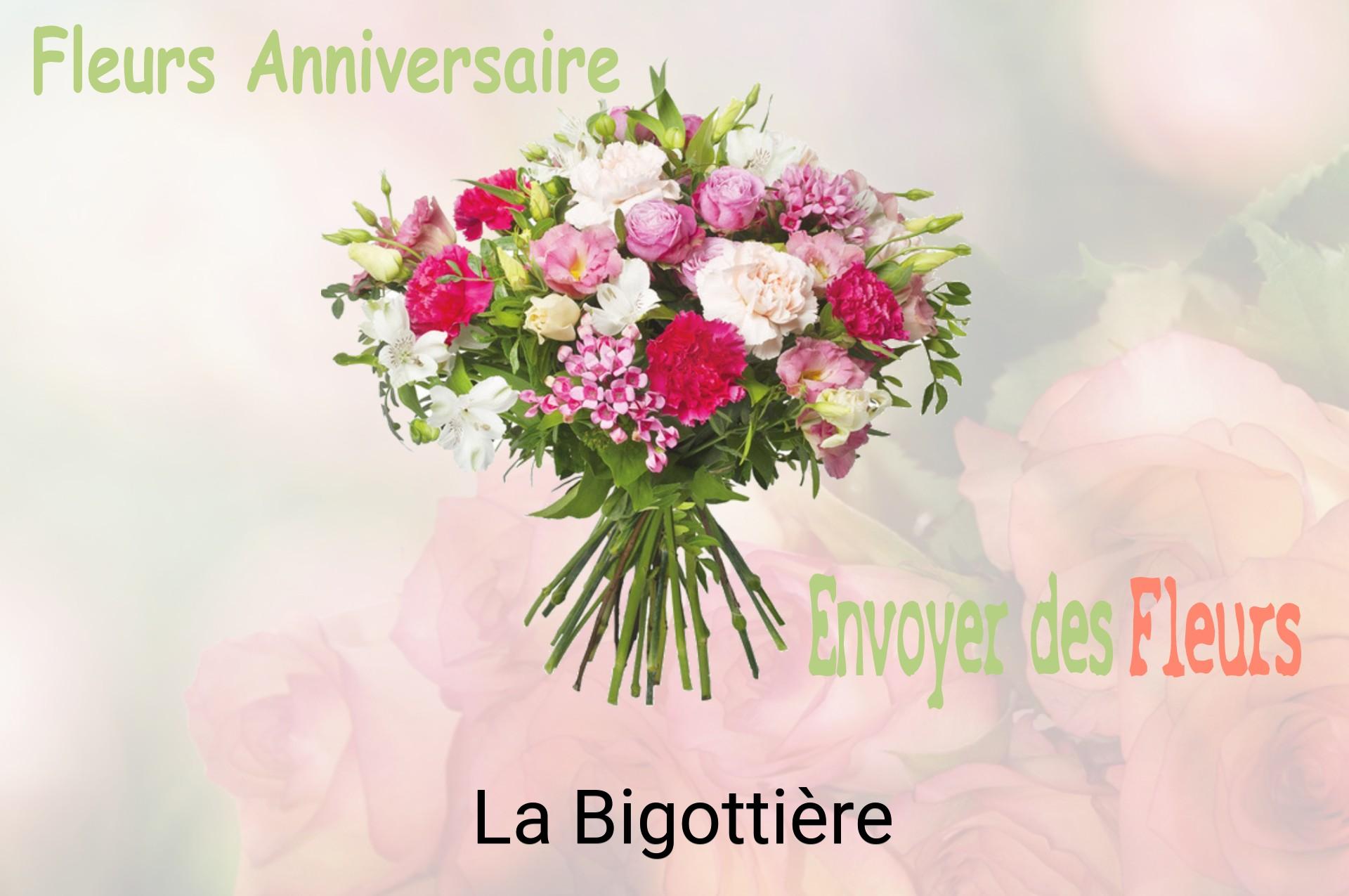 Bouquet de fleurs d’anniversaire livré à La Bigottière