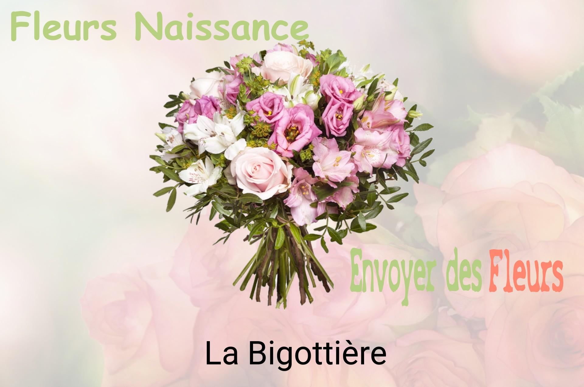 Bouquet de fleurs de naissance livré à La Bigottière